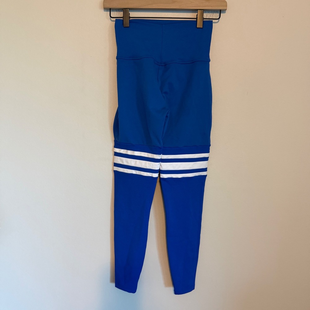 Bombshell Sportswear thigh-high sock leggings royal blue S active athletic - Picture 4 of 5